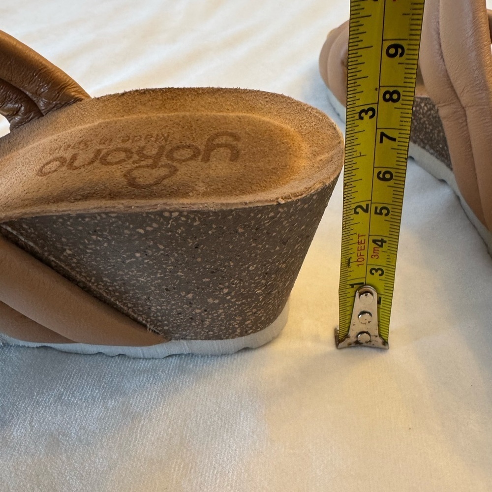 yokono Women's Brown Wedge Sandals, sz 6.5 - Picture 6 of 10